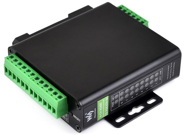 Waveshare 8-CH RS 485 TO ETH (B). 8-канальный промышленный преобразователь RS485 в Ethernet