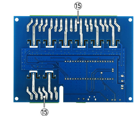 Компоненты платы Waveshare Pico-Relay-B